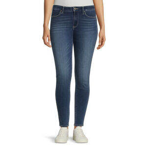 CHARTER CLUB Skinny Jeans 10S Blue Windham‎ High Rise Tummy Slimming Stretch NEW